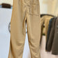 Casual Ribbed Curtain Linings Lounge Trousers