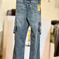 High Rise Straight Fit Cargo - Tint Over Dyed