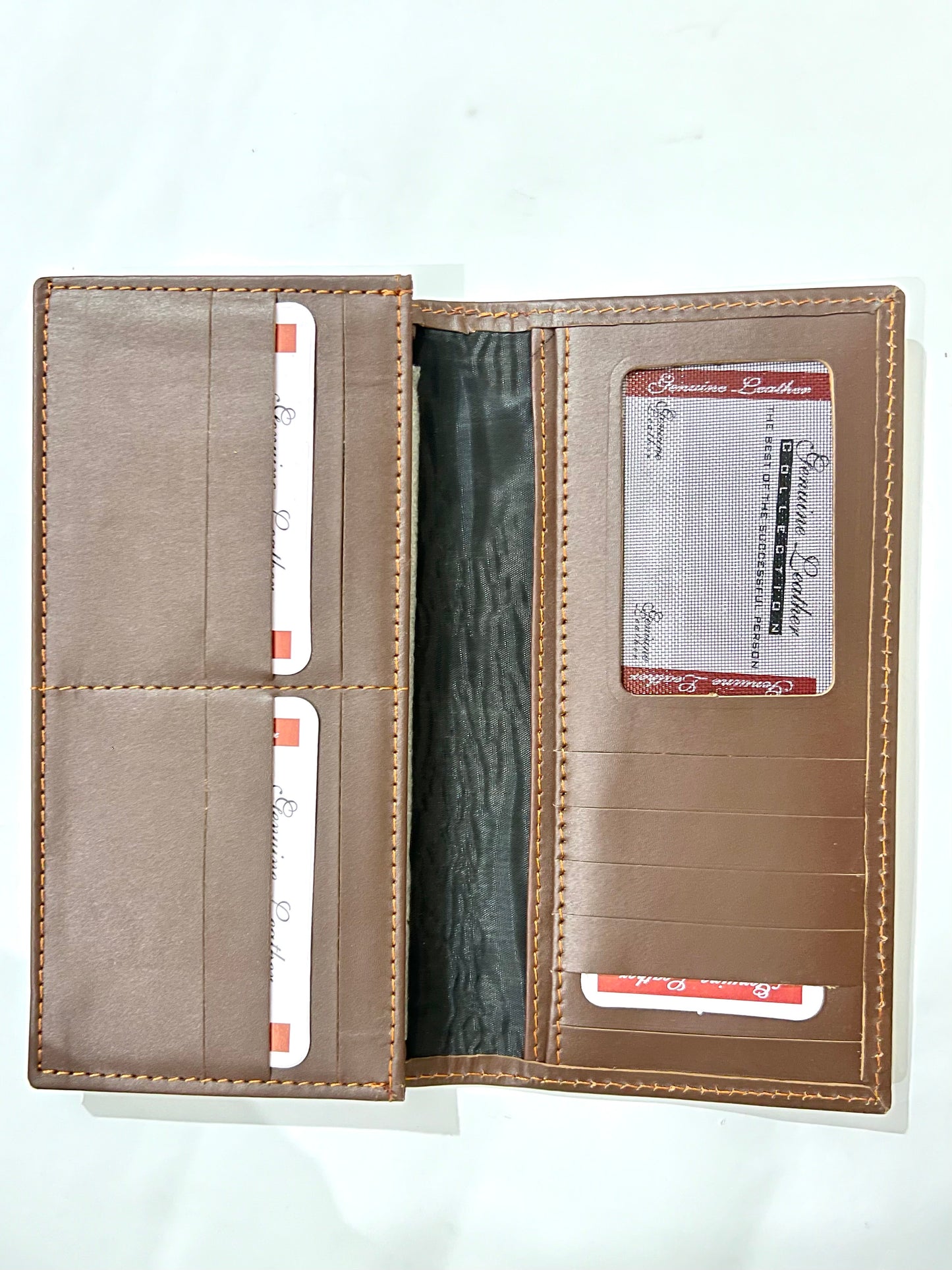 Men’s Plain Long Leather Wallets