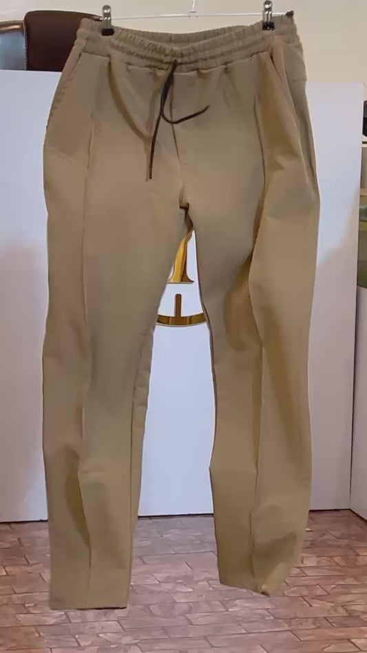 Light Camel Turbo Micron Swift-Line Panel Trousers.